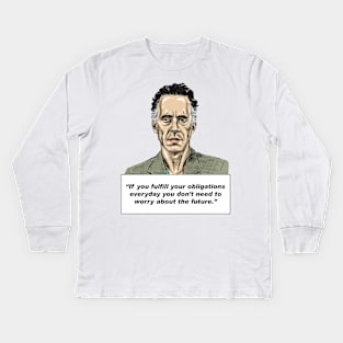 Jordan Peterson Quote #3 Kids Long Sleeve T-Shirt